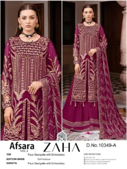Zaha Afsara Vol 3 Georgette Pakistani Salwar Kameez Collection