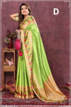 Sanjana Rajasvi Soft Raw Silk Saree Wholesale under 1500