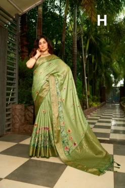 Sanjana Pastel Vol 1 Soft Weaving Saree Wholesale under 2000