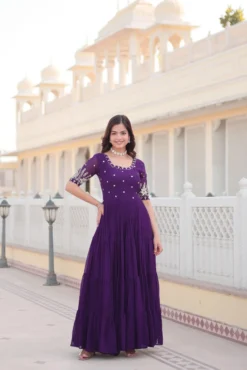 Mohini 1097 Embroidery Gown under 1000