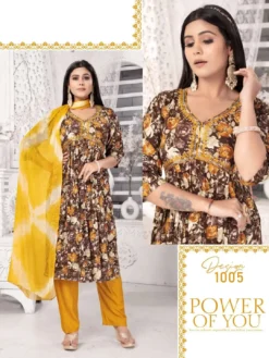 Fashion Talk Sandalwood Vol 2 Alia Cut Rayon Readymade Dress Wholesale