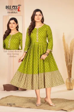 Deecee SAARIKA Flared Long Kurti Wholesale