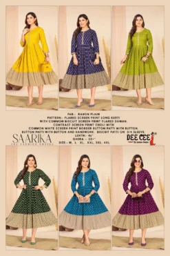 Deecee SAARIKA Flared Long Kurti Wholesale