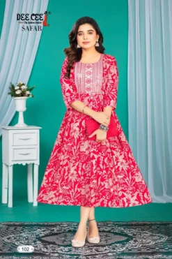 Deecee SAFAR Flared Long Kurti Wholesale