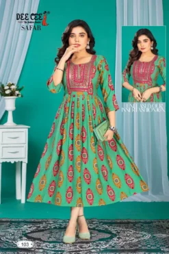 Deecee SAFAR Flared Long Kurti Wholesale