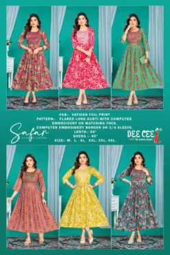 Deecee SAFAR Flared Long Kurti Wholesale