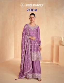 AASHIRWAD ZOHA Chinnon Silk Wedding Dress Under 2500