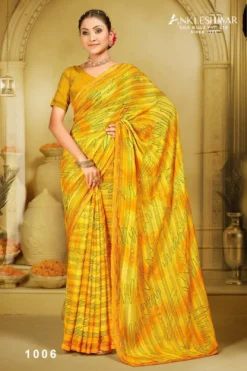 ANK Grande Finale Jari Print With Swarovski Work Saree