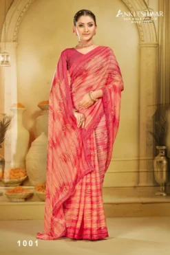 ANK Grande Finale Jari Print With Swarovski Work Saree