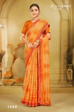 ANK Grande Finale Jari Print With Swarovski Work Saree