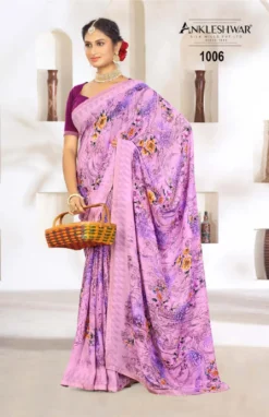 ANK Tiger Vol 01 Reniyal Print With Swarovski Work Saree