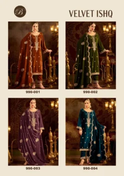 Belliza Velvet Ishq Embroidered Salwar Kameez