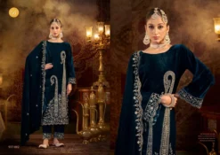 Belliza Winter Luxury Velvet Dress Material Below 2000