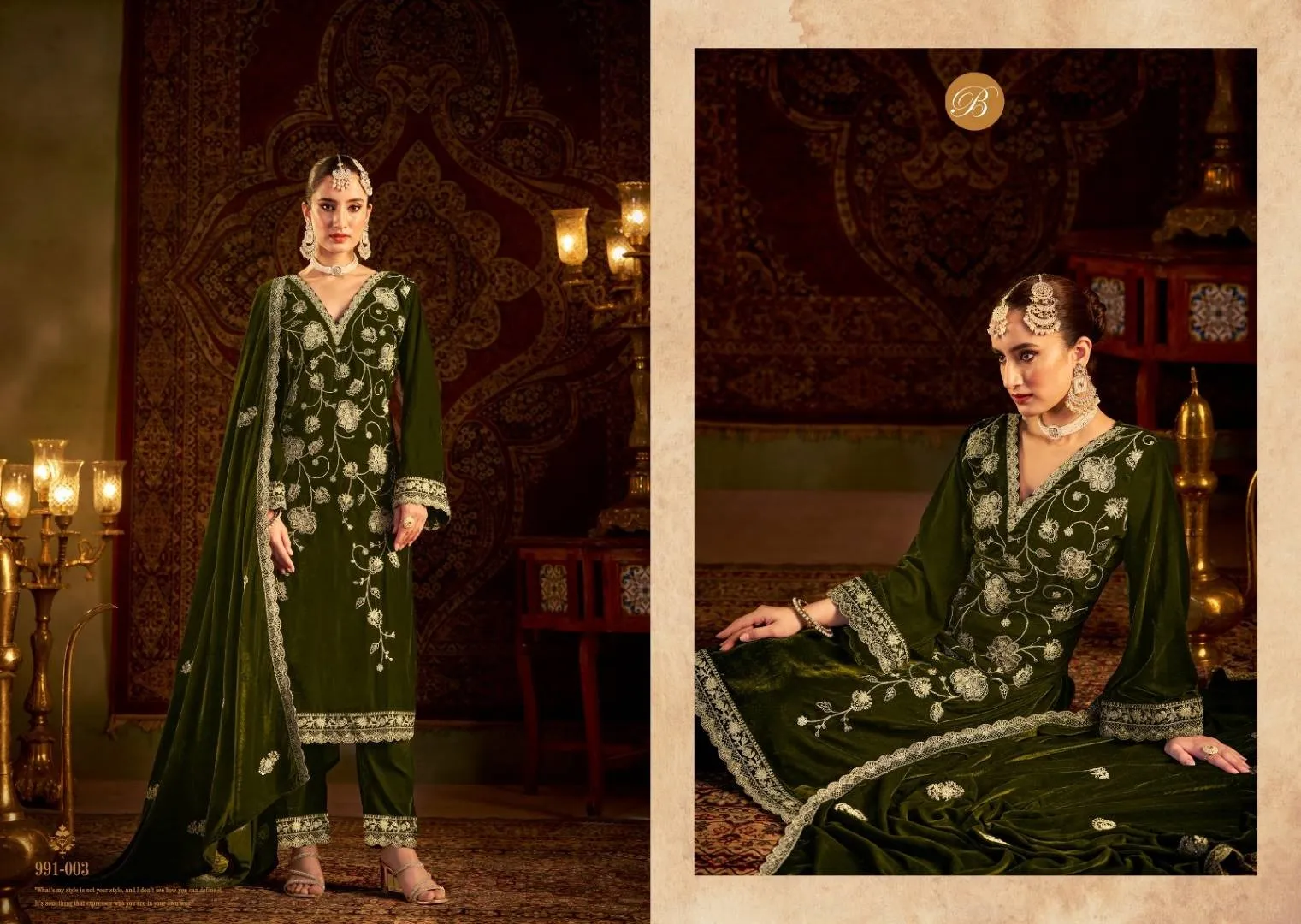 Belliza Winter Luxury Vol 2 Velvet Salwar Kameez