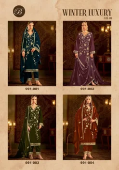 Belliza Winter Luxury Vol 2 Velvet Salwar Kameez