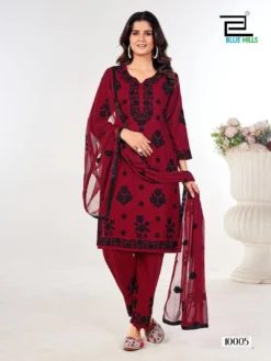 Blue Hills Black Bunny Vol 10 Kurti Bottom With Dupatta