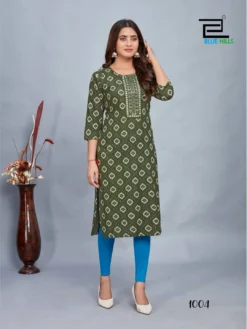 Blue Hills Dream 3 Fancy Printed Kurti