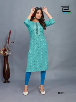 Blue Hills Dream 3 Fancy Printed Kurti