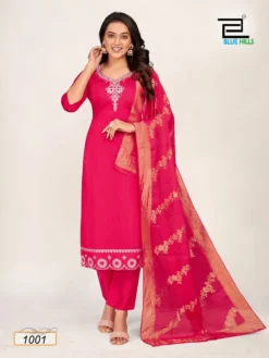 Blue Hills Jhanvi Kurti Bottom With Dupatta