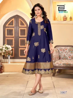 Blue Hills Palki Special Rayon Anarkali Kurti
