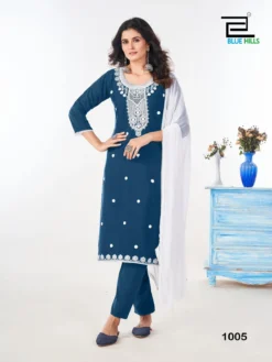 Blue Hills Shradha Kurti Bottom With Dupatta