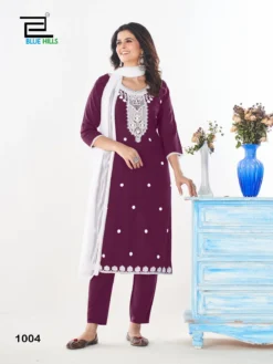 Blue Hills Shradha Kurti Bottom With Dupatta