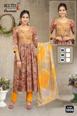 Deecee Aasmani Kurti Pant With Dupatta Combo Collection