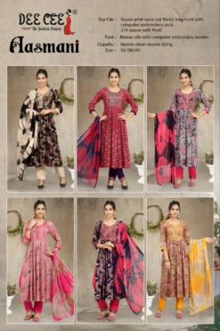 Deecee Aasmani Kurti Pant With Dupatta Combo Collection