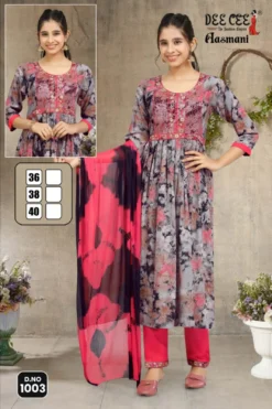 Deecee Aasmani Kurti Pant With Dupatta Combo Collection