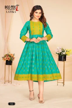 Deecee Latika Chanderi Fancy Kurti