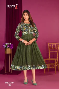 DEECEE ORGANZA LONG KURTI