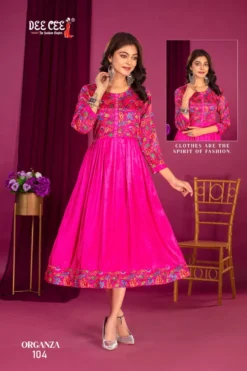 DEECEE ORGANZA LONG KURTI