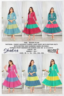 DEECEE SHADNA LONG KURTI ONLINE