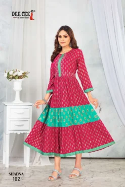 DEECEE SHADNA LONG KURTI ONLINE