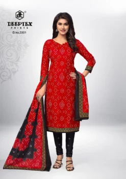 Deeptex Classic Chunaris Vol 33 Bandhani Cotton Dress Material