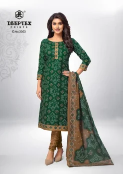 Deeptex Classic Chunaris Vol 33 Bandhani Cotton Dress Material
