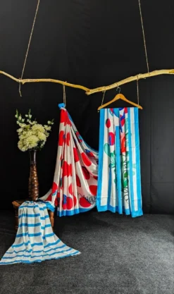 Dev Fancy Satin Saree Digital Print New Design