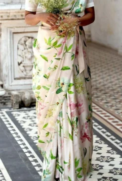 Dev Vol 14 Satin Saree Digital Print New Design