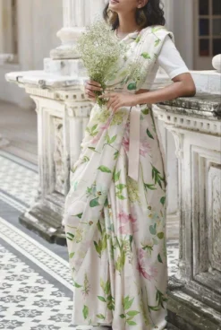 Dev Vol 14 Satin Saree Digital Print New Design