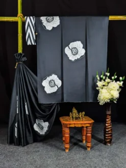 Dev Vol 18 Satin Saree Flower Digital New Collection