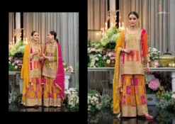 Eba Rang Chinon Embroidered Designer Dress Online