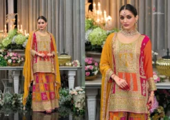 Eba Rang Chinon Embroidered Designer Dress Online