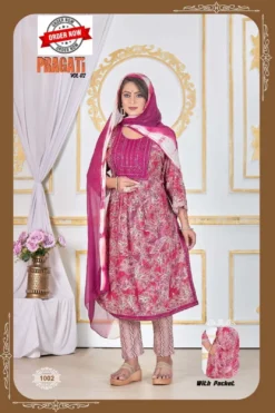 Fashion Talk Pragati Vol 02 Kurti Pant With Dupatta Collection