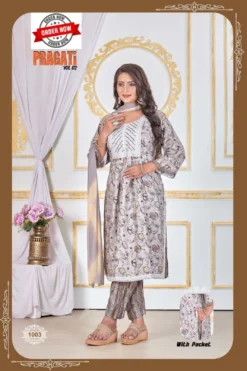 Fashion Talk Pragati Vol 02 Kurti Pant With Dupatta Collection