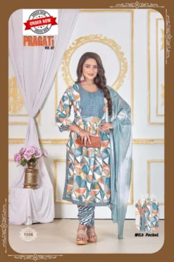 Fashion Talk Pragati Vol 02 Kurti Pant With Dupatta Collection