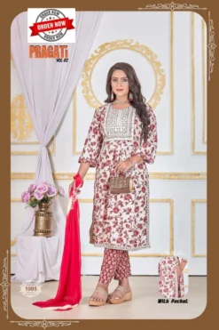 Fashion Talk Pragati Vol 02 Kurti Pant With Dupatta Collection