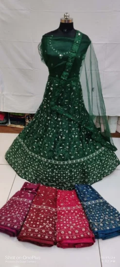 Krishna Vol 22 Party Wear Fishing Cut Net Lehenga Choli Catalog