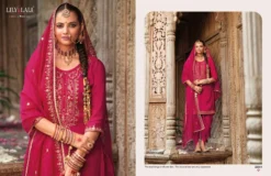 Lily And Lali Real Tulip Fancy Kurti Bottom With Dupatta