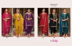 Lily And Lali Real Tulip Fancy Kurti Bottom With Dupatta