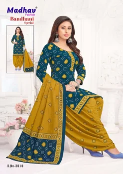 Madhav Bandhani Special Vol 3 Cotton Dress Material Below 500